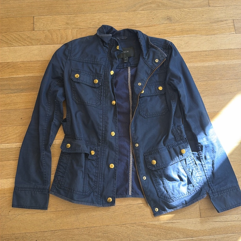 J CREW navy jacket/coat size xxs
